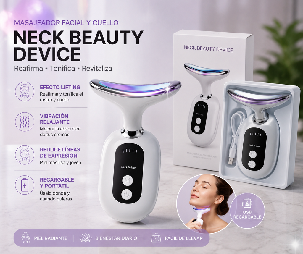MASAJEADORA FACIAL 7 LUCES