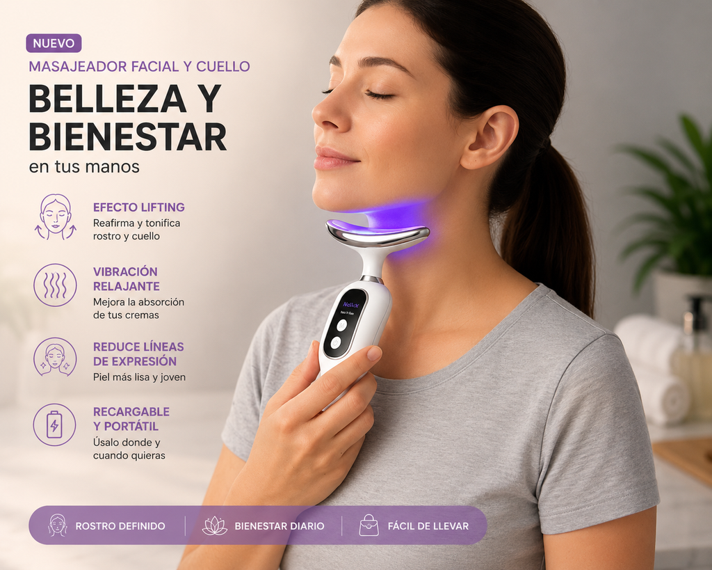 MASAJEADORA FACIAL 7 LUCES